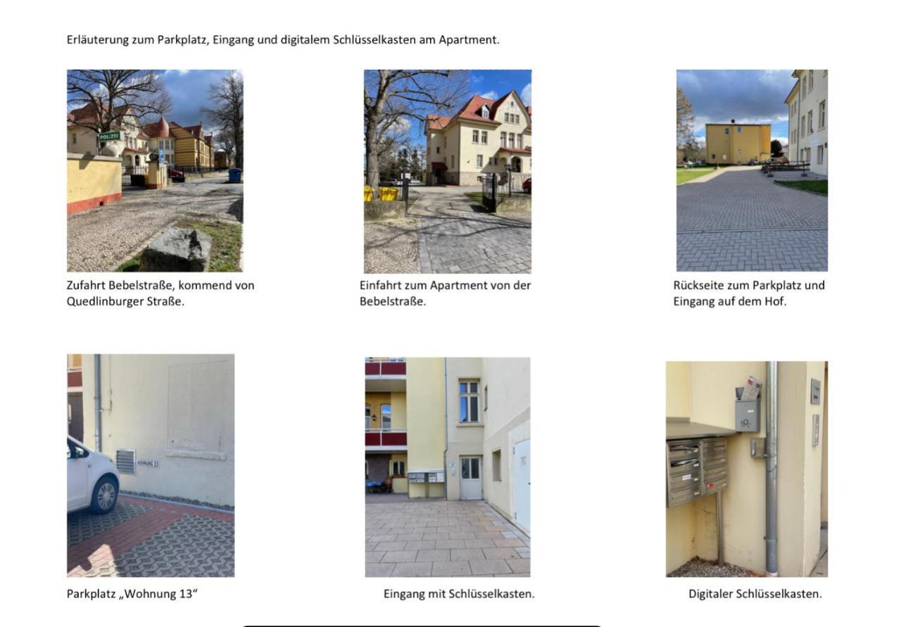 Apartment zur Wiege Anhalts Ballenstedt Exterior foto